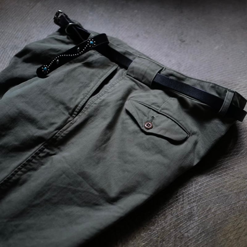 anytee 『OfficerShorts』Faded Safari Olive anytee classics] Officer Shorts_Faded Safari O