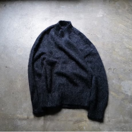 8周年記念店頭限定 Kid Mohair Reversible Knit "Charcoal Black"