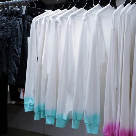 9月26日再販 [anytee classics] Dip Dyed Long Tee_Mint