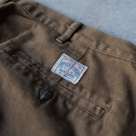 [W34 L30] VINTAGE POLO CHINO 2tuck Pants_Military Color_no.9