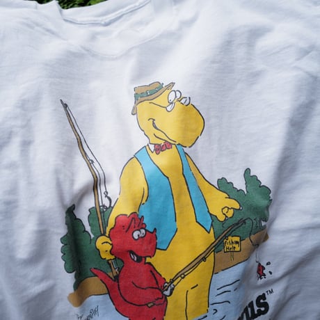 ［XL］Granpa Saurus Tee_80-90s vintage