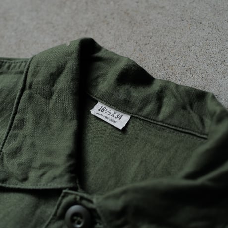 ［16 ( 1/2) / XL fit］U.S.NAVY Olive Green Shirts_Cotton100_deadstock_no.39