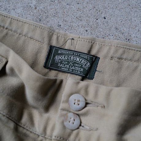 [W32] POLO COUNTRY Cargo Shorts_MADE IN USA_80-90s vintage