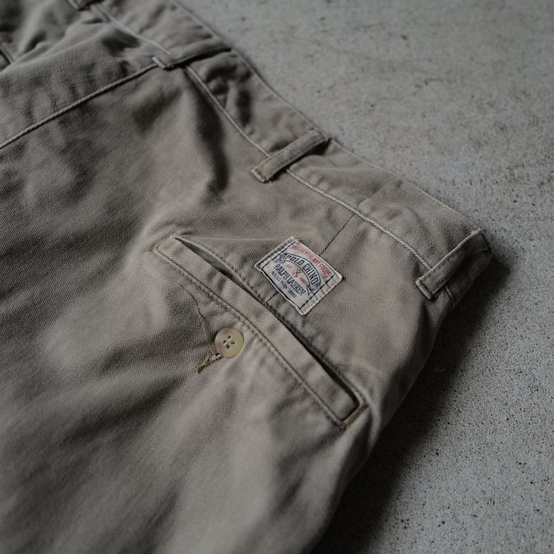 W34 L30] POLO CHINO 2tuck PANTS_90s vintage_no