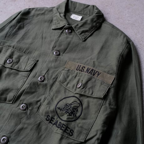 ［15 (1/2)］USNAVY Olive Green Shirts_Cotton 100_no.13