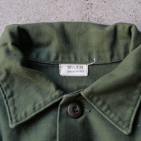 ［16 (1/2) XL fit］US AIRFORCE Olive Green Shirts_Cotton100_no.5