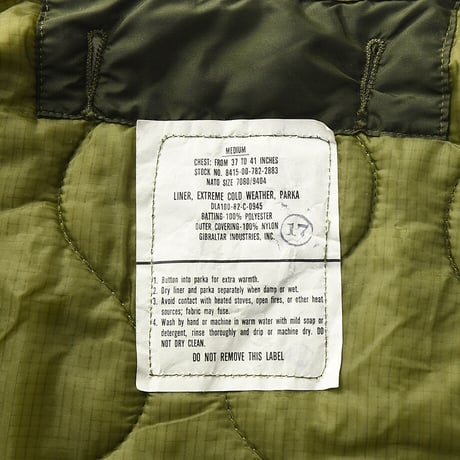 ［M］m65 parka liner_deadstock_no.223