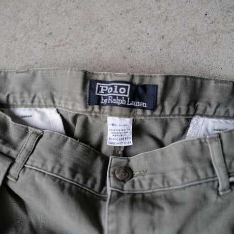 [W34 L30] POLO CHINO 2tuck PANTS_90s vintage_no.7