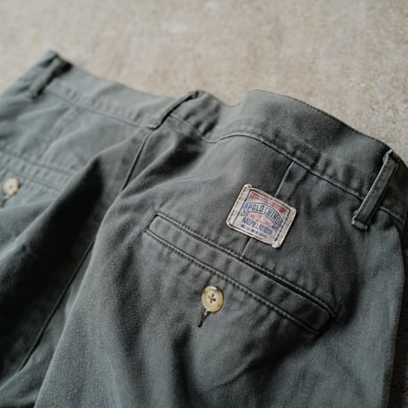 [W31] POLO CHINO SHORTS 2tuck_80-90s vintage_no.1
