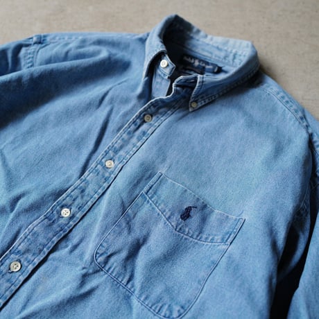 ［XL］BIG SHIRT by Ralph Lauren_denim_90s vintage_no.2
