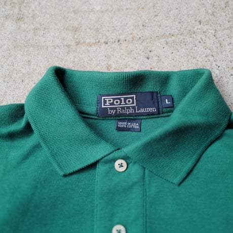 ［L］POLO SHIRT_MADE IN USA_80-90s vintage_no.27