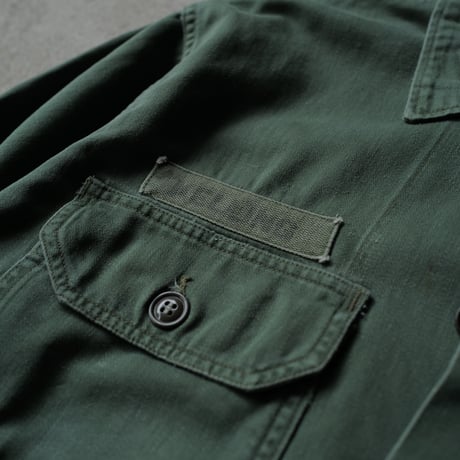 ［XL fit］USARMY Olive Green Shirts_First model_no.10