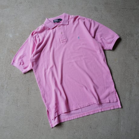 ［L］POLO SHIRT_MADE IN USA_80-90s vintage