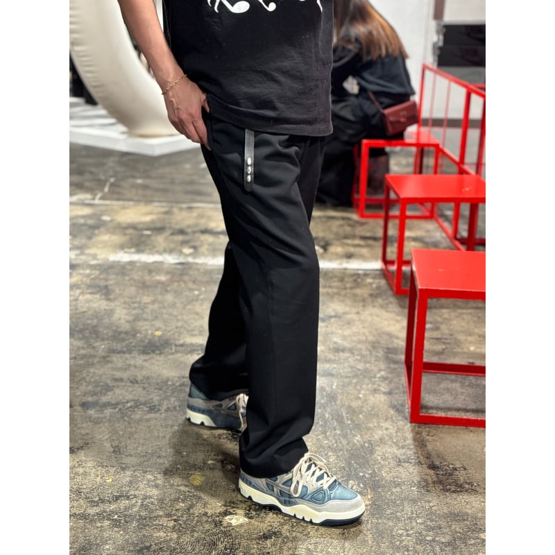 anytee classics] Narrow Long Belt_Black Black