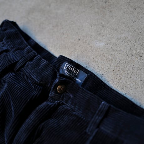 [W31 L27] VINTAGE POLO CORDUROY 2tuck PANTS_no.1