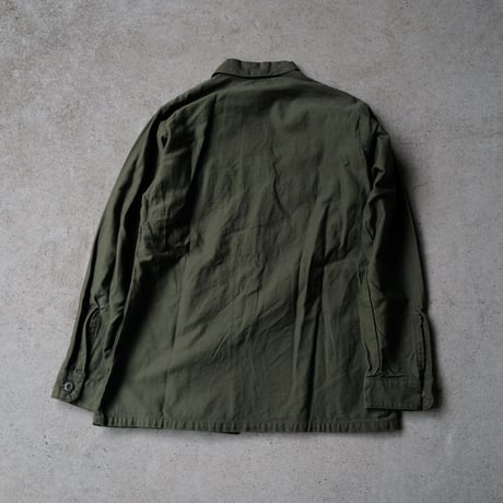 ［L (15 1/2)］USARMY Olive Green Shirts_Cotton100_deadstock_no.6
