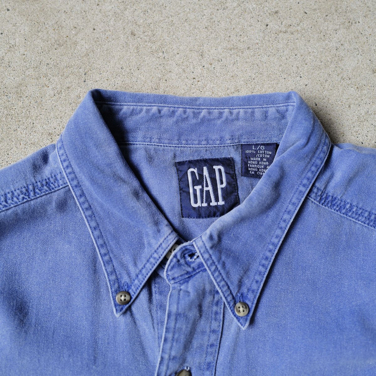 L］Old Gap shirts_made in Hong Kong_90s vintage...