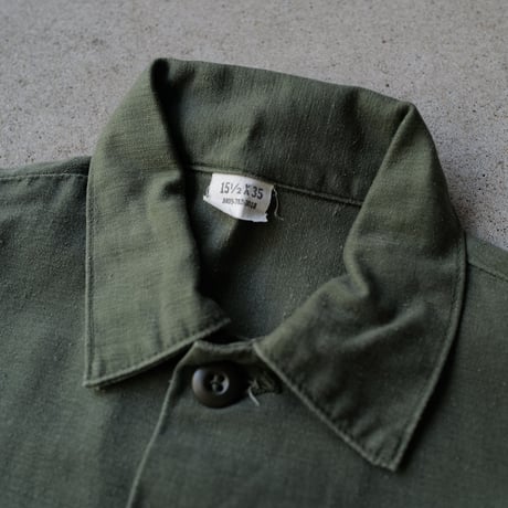 ［L (15 1/2)］USARMY Olive Green Shirts_Cotton100_no.18