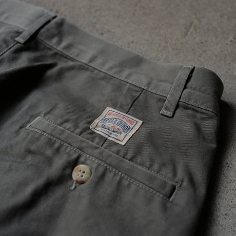 ［W34 L30］VINTAGE POLO CHINO 2tuck PANTS_Military Olive_no.4