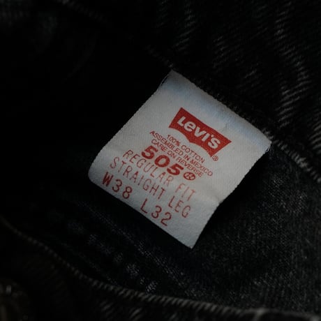 [W37 L32] Levi's 505_Sulfur Black Orenge Tab_90s_no.5