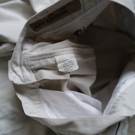 [W33 L32] POLO CHINO 2tuck_MADE IN USA_80-90s vintage_no.3