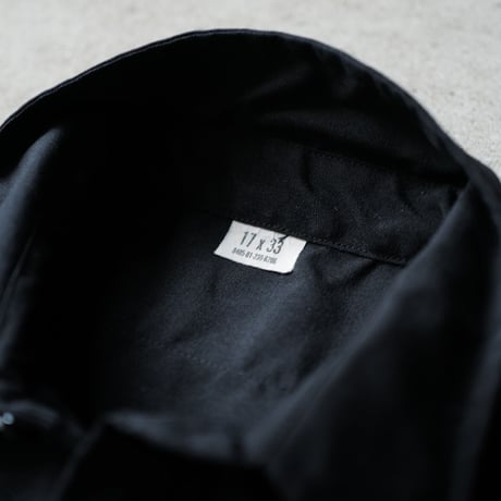 ［17 XXL fit］U.S.NAVY Black Shirt_deadstock_no.17