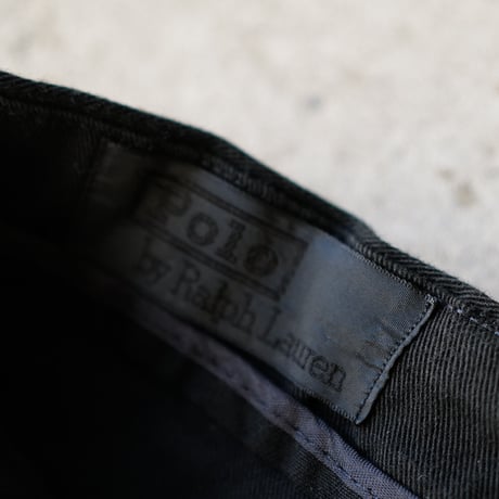 [W37 L32] Super Black_VINTAGE POLO CHINO 2tuck Pants_no.17