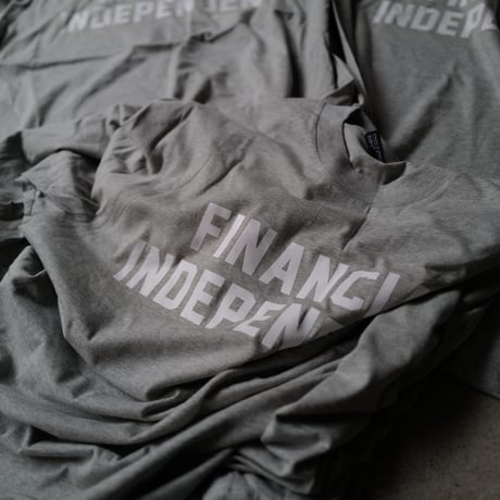 [anytee classics] Financial Independent Tee_Gray × Mint