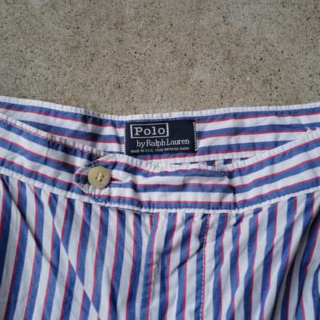 [W35] POLO SHORTS 2tuck_80-90s vintage_no.9