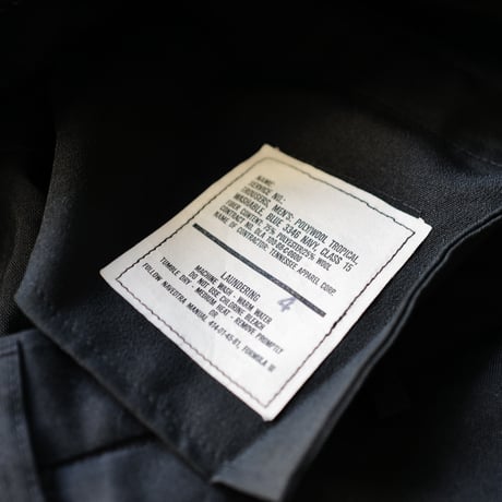 ［W37 L29］Vintage Black Pants_USNAVY Trousers_deadstock_no.1