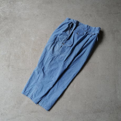 [W35 L32] POLO Chambray Cargo pants_MADE IN USA_80-90s vintage_no.1