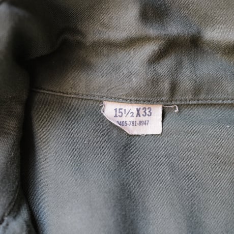 ［15( 1/2) L fit］USARMY Olive Green Shirts_Cotton 100_no.9