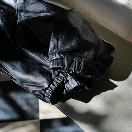 6月末お届け予定分_［Free Size］Fragments of Vintage Leather_Zip-up Jacket