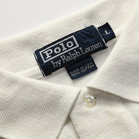 ［L］POLO SHIRT_MADE IN USA_80-90s vintage_no.24