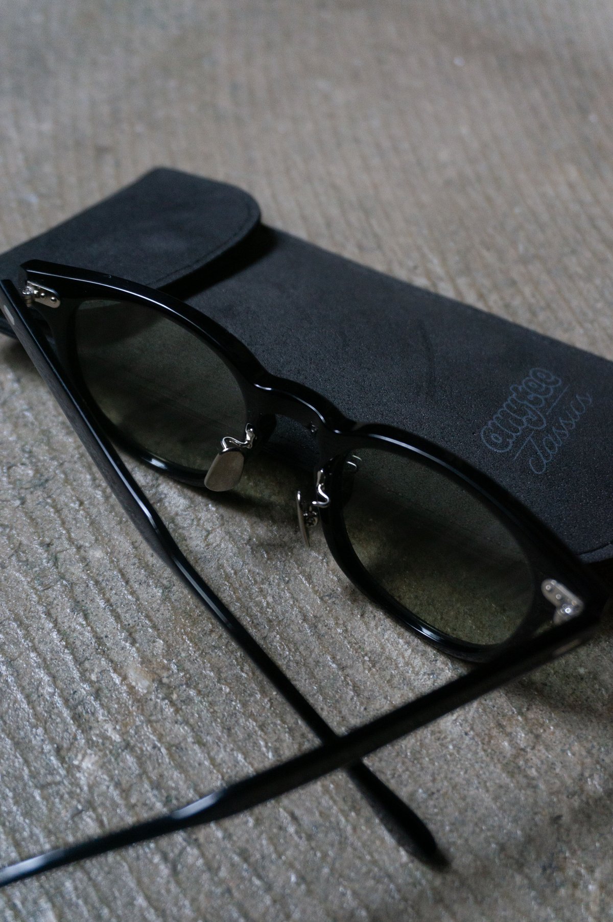 anytee classics] Celluloid Eyegear_Black×Brown