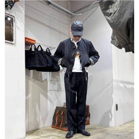 "Super Black" Shrink MA-1_Lavender Rib_no.5