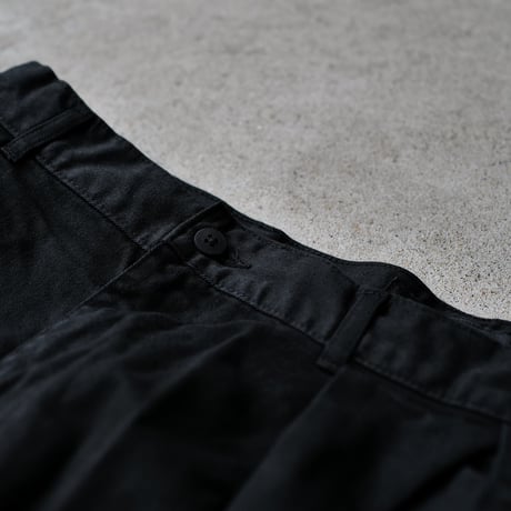 [W34 L33] Super Black_VINTAGE POLO CHINO 2tuck Pants_no.6
