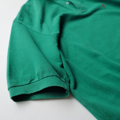 ［L］POLO SHIRT_MADE IN USA_80-90s vintage_light green