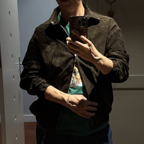［11月中旬お届け再販分］Suede Jacket with Turquoise Lining
