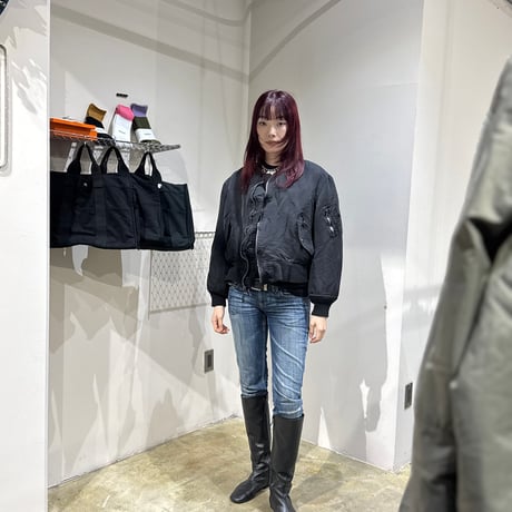 "Super Black" Shrink MA-1_Black Rib_no.2