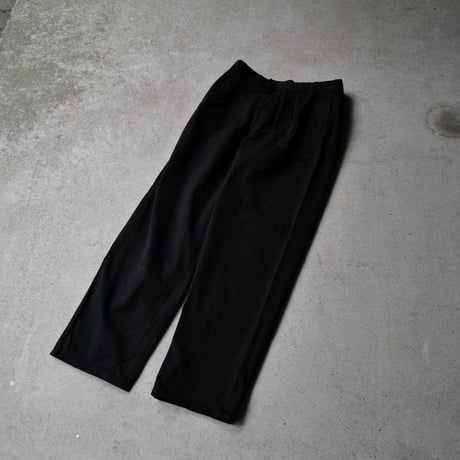 [W34 L33] Super Black_VINTAGE POLO CHINO 2tuck Pants_no.6