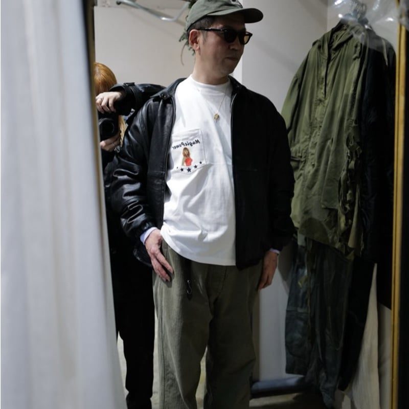 Free Size］Fragments of Vintage Leather_Zip-up