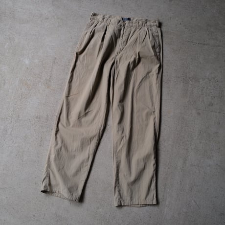 [W35 L30] POLO CHINO 2tuck_MADE IN USA_80-90s vintage_no.2