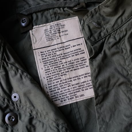 ポップアップ先行［S］m65 parka_deadstock_no.3