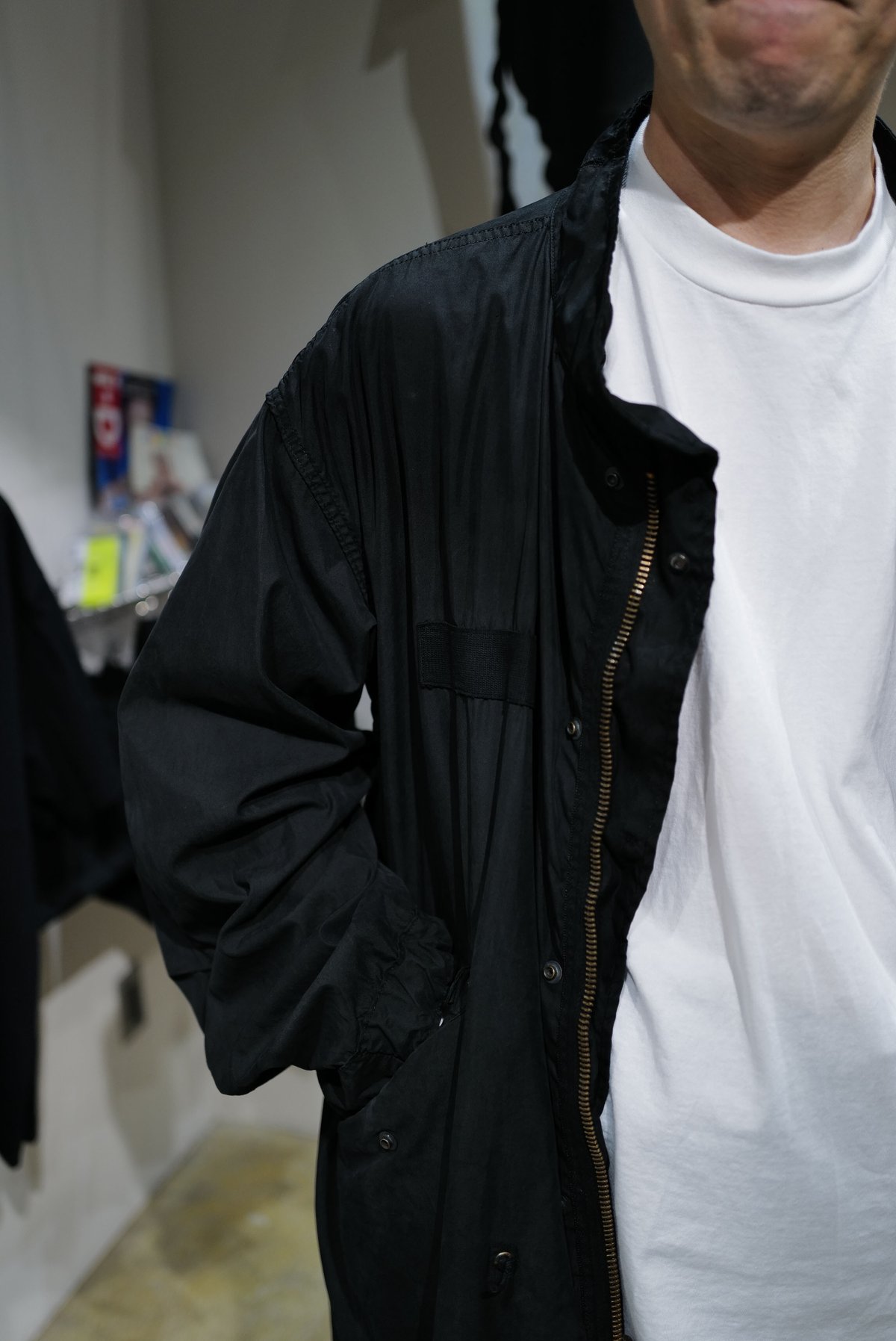 ヴィンテージ anytee 黒染め M-65 Liner Jacket Lサイズ MODIFY