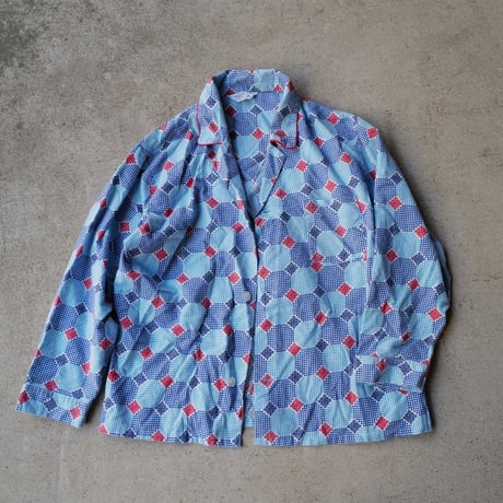 ［L］Print Flannel Shirt_1970's