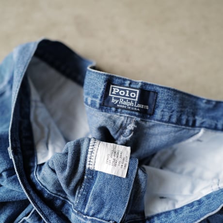 [W36 L32] POLO Denim 2tuck pants_MADE IN USA_80-90s vintage_no.4