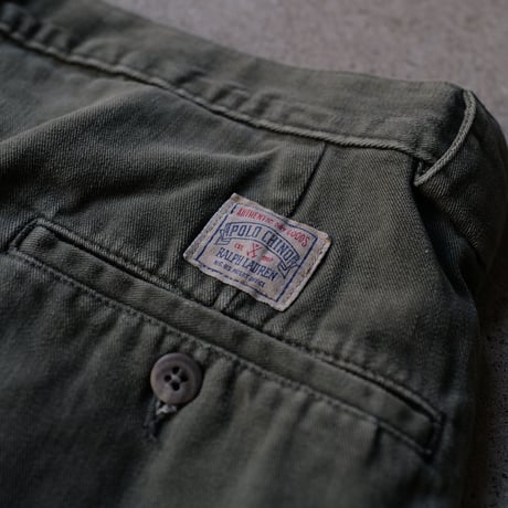 ［W36 L30］VINTAGE POLO CHINO 2tuck PANTS_Military Olive