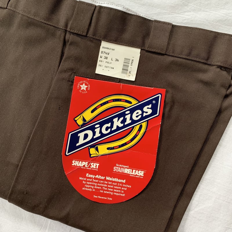 W38 L34] Dickies 874 made in USA 80s deadstock