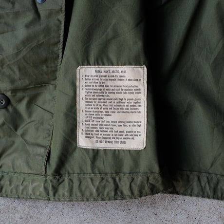 ［M］m65 parka_First Model_Silver Zipper